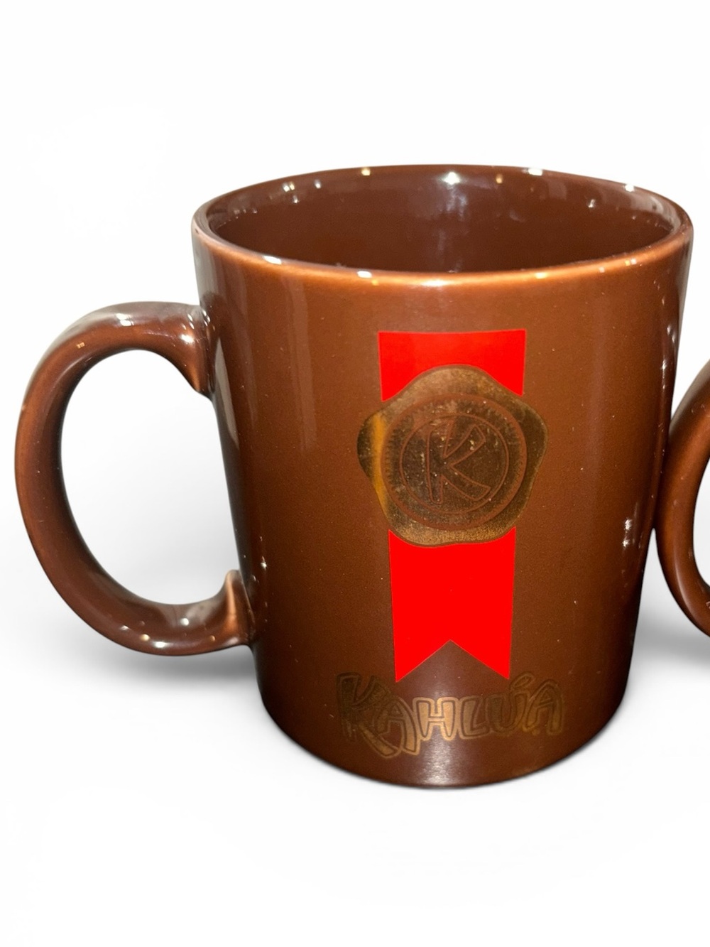 Pair of Vintage 80’s Kahlua Brown Mugs